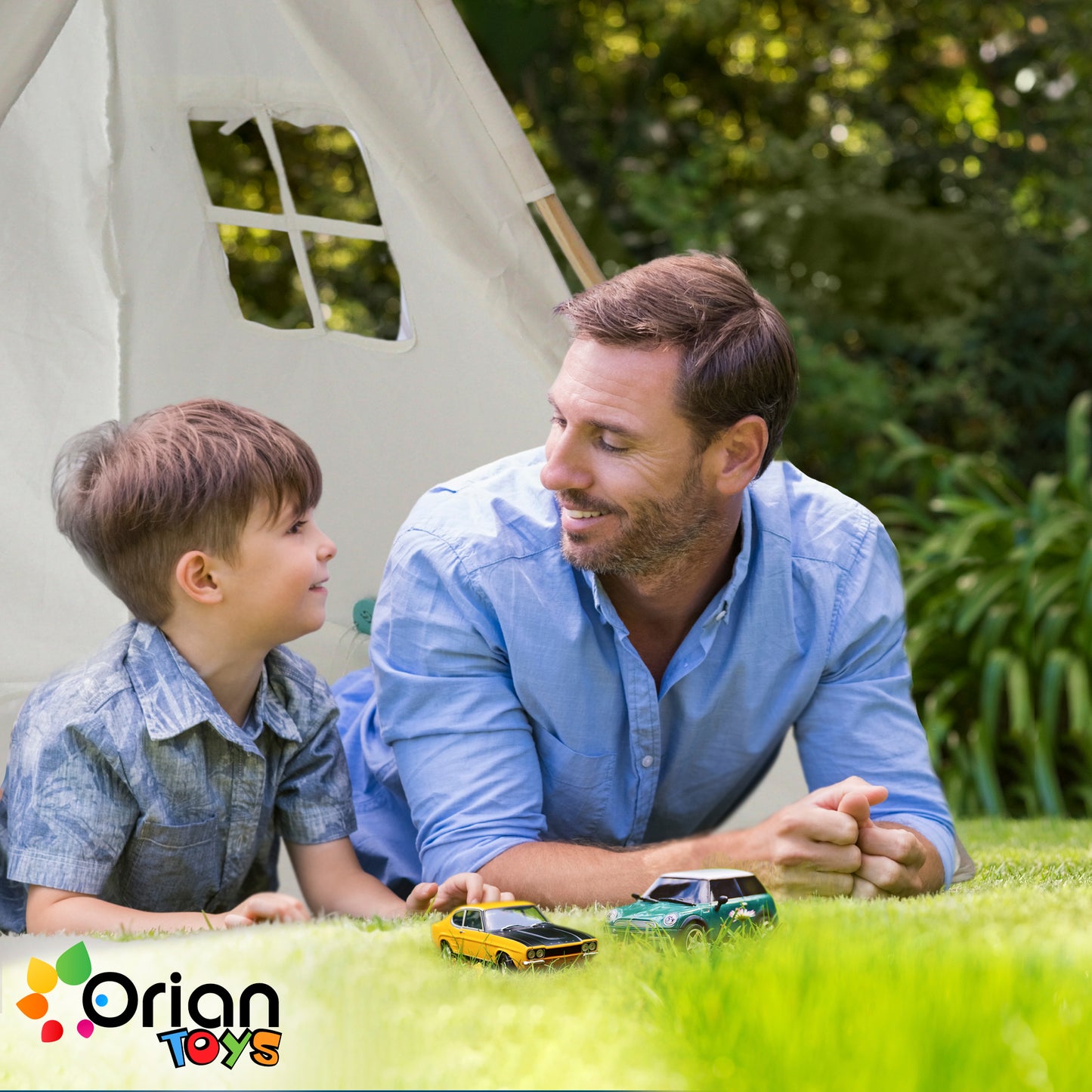 Orian Kids Indoor Teepee Play Tent With LED Star Lights and Dream Catcher - For Boys and Girls