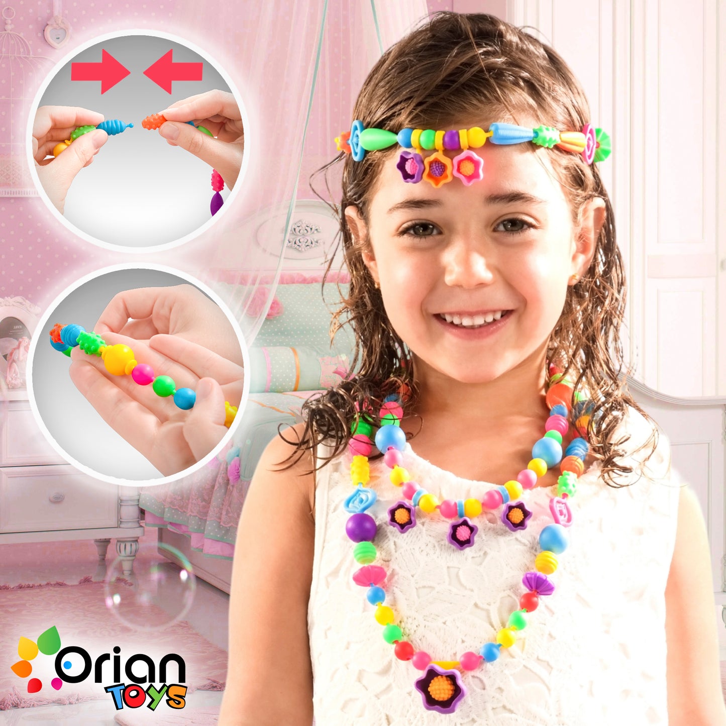 Pop Beads Jewelry Kit – 520+ Pieces | Orian
