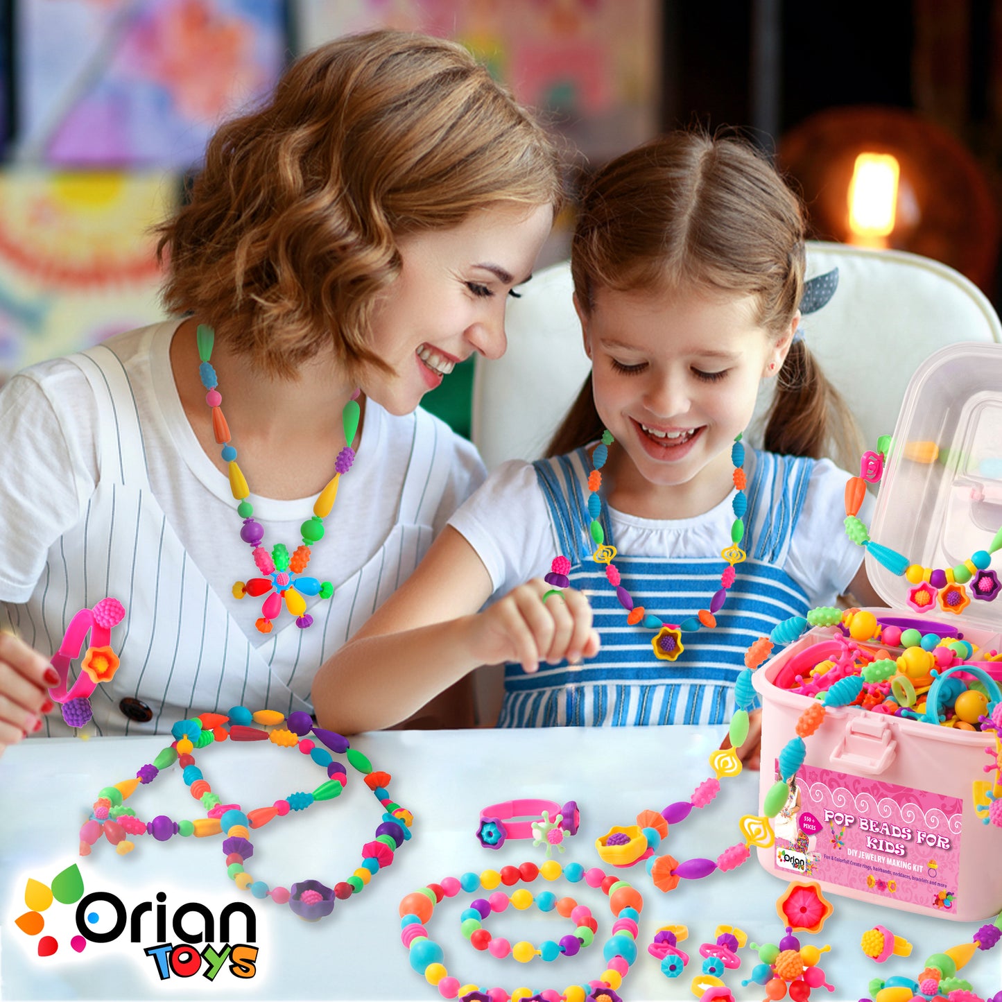 Pop Beads Jewelry Kit – 520+ Pieces | Orian