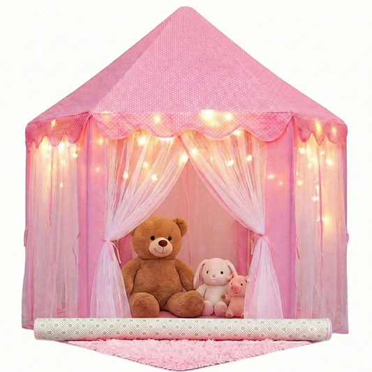 Princess Castle Tent for Girls with Matching Rug – Indoor Playhouse | Orian