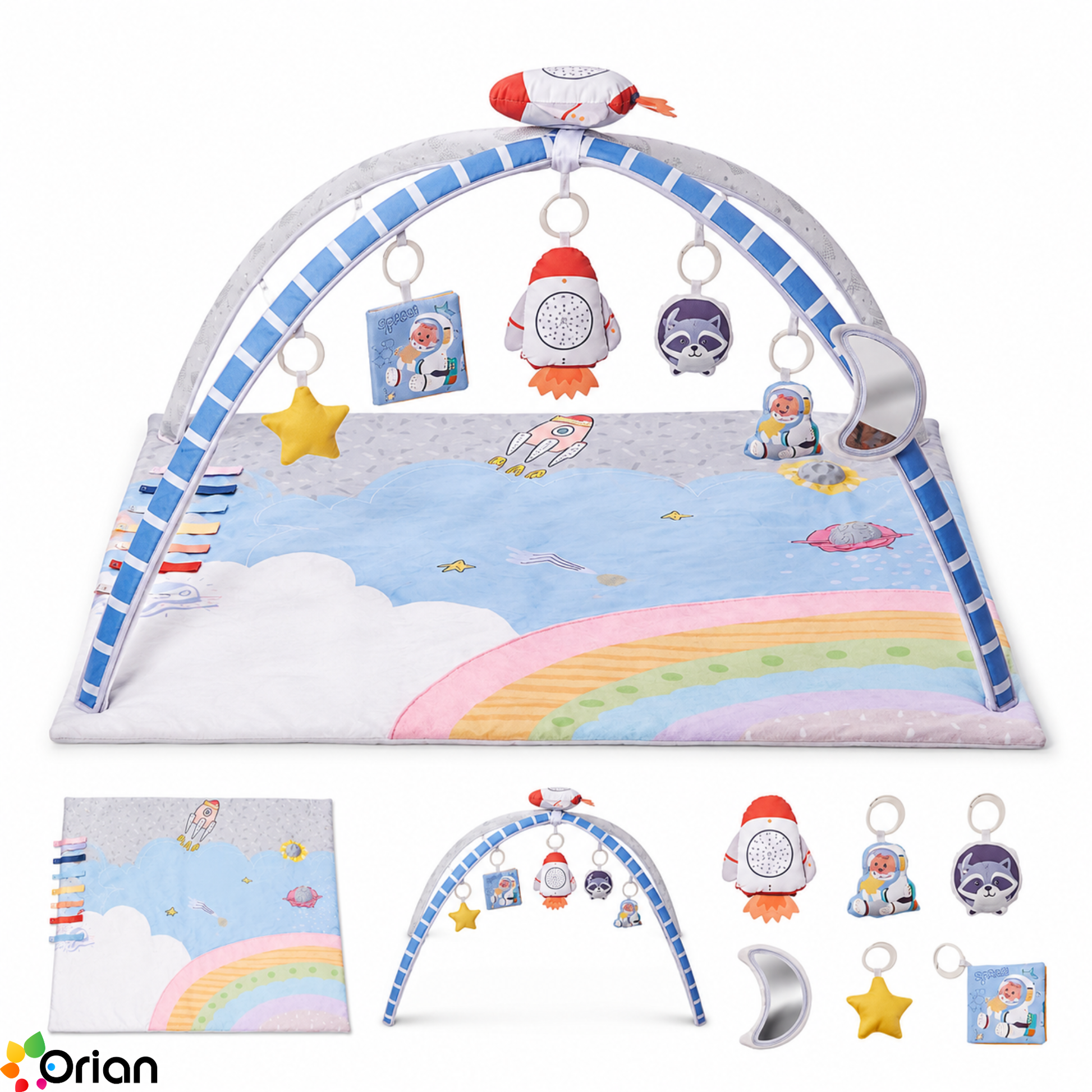 Orian baby activity gym and tummy time play mat