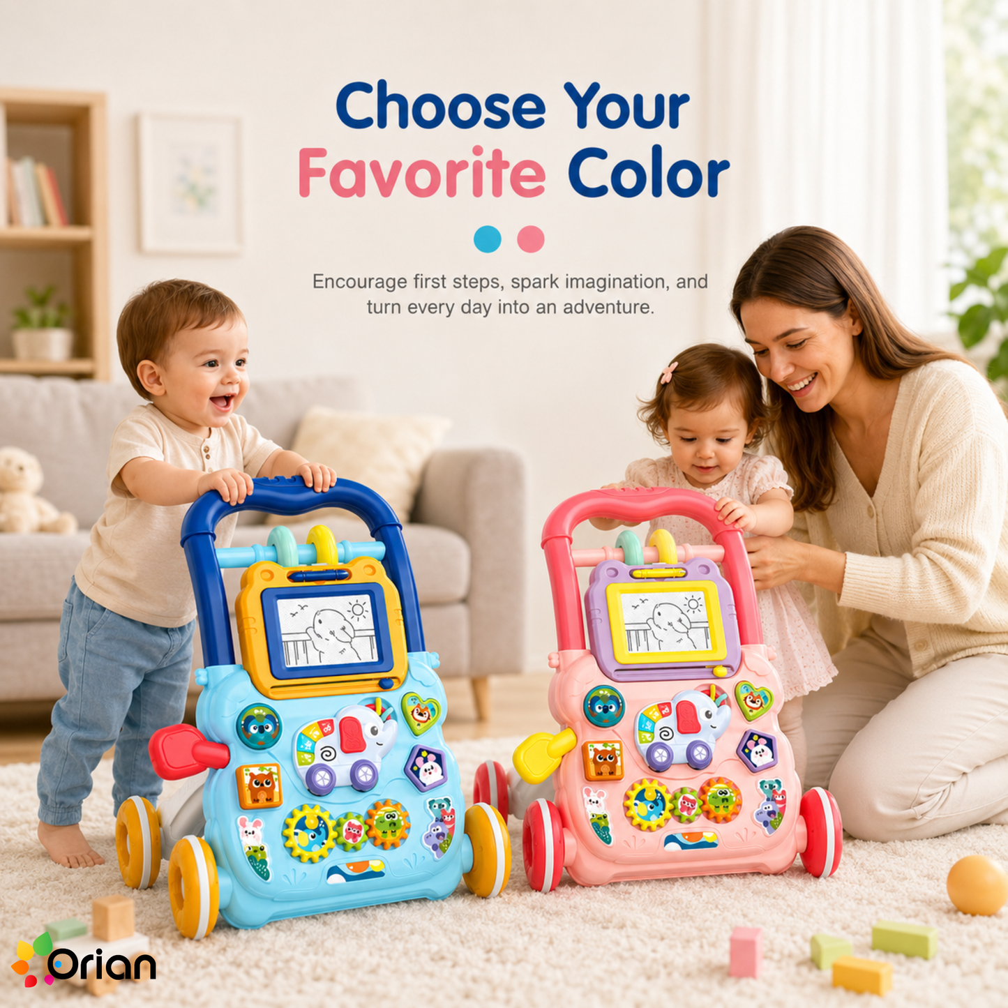 Orian baby musical push walker