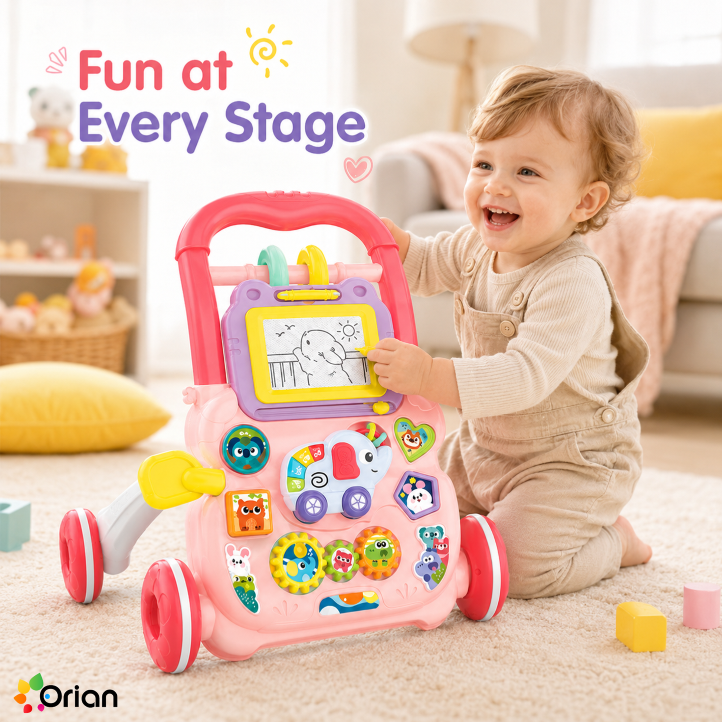 Orian baby musical push walker
