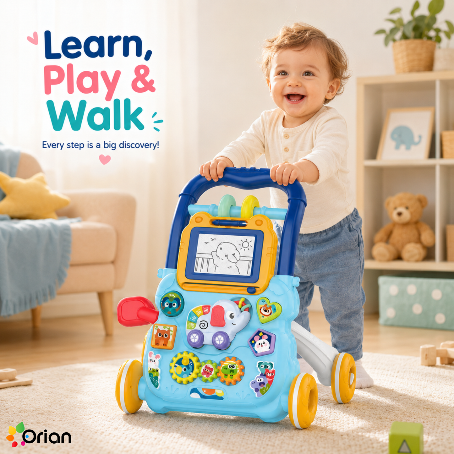 Orian baby musical push walker