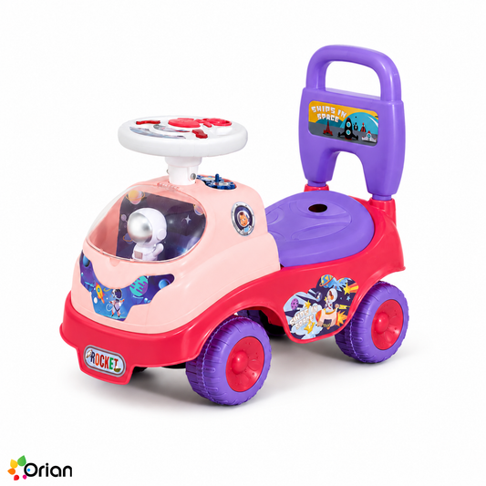 Orian toddler ride-on push car in pink