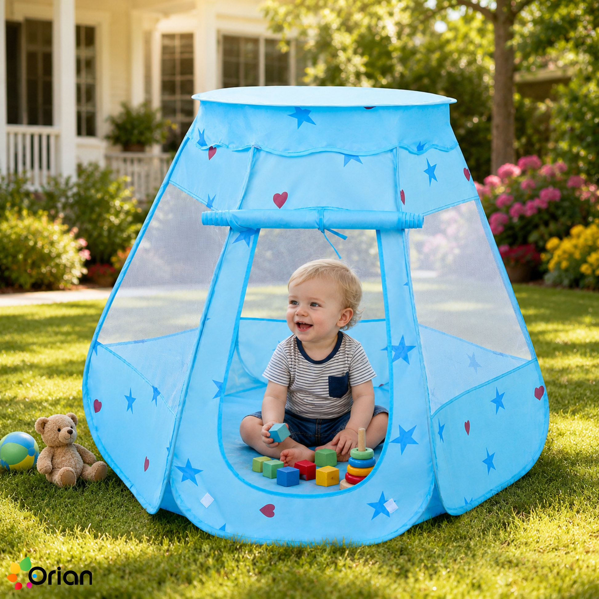 Orian pop-up kids castle play tent