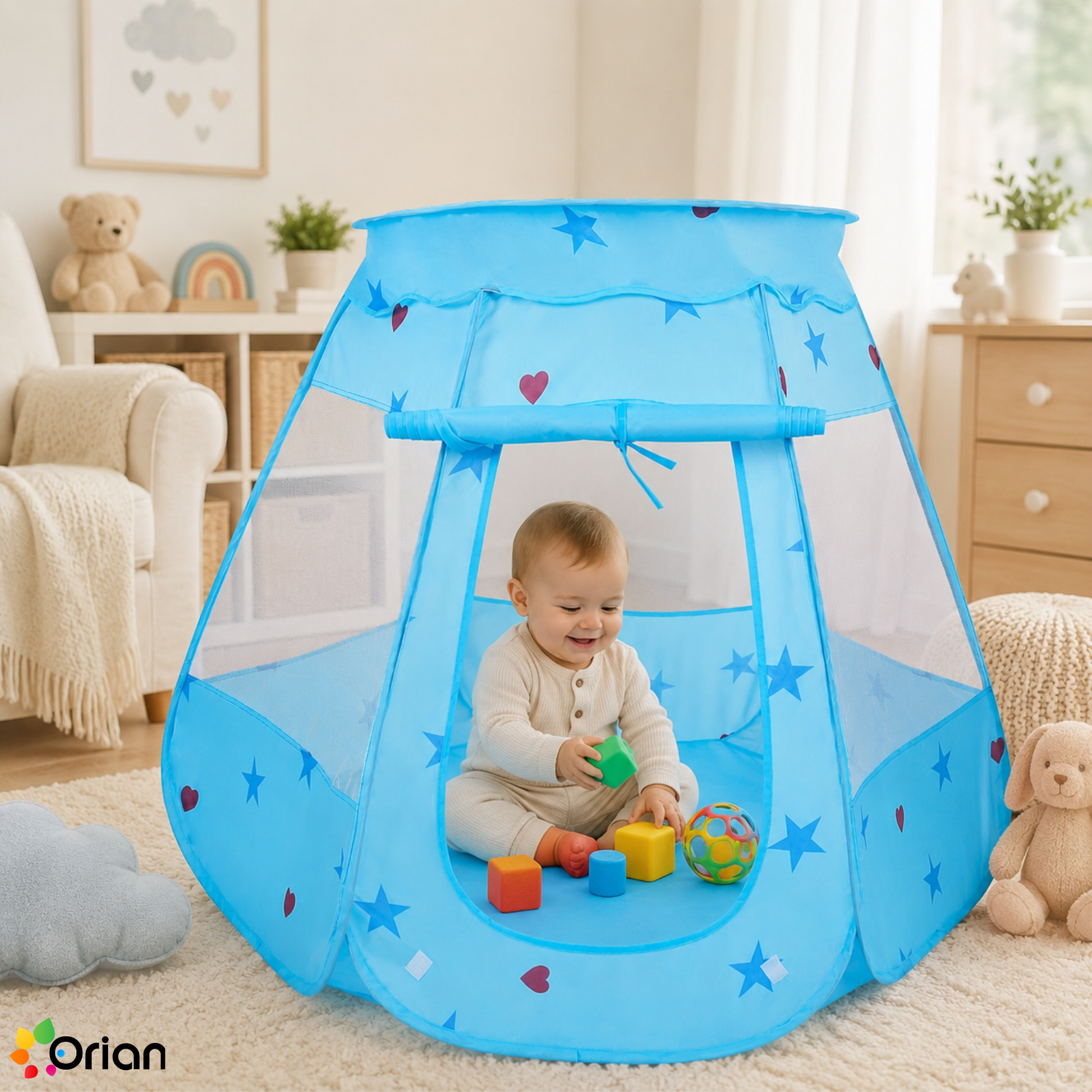 Orian pop-up kids castle play tent